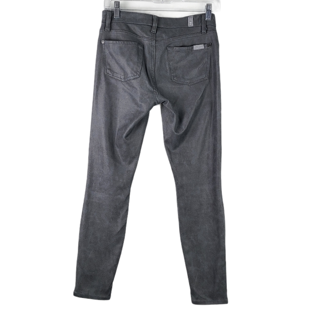 7 For‎ All Mankind Faux Grey Suede Jeans Size 26